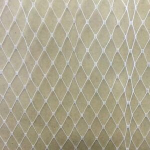 White bird cage hat veil netting french birdcage net 1+ blusher length bird cage
